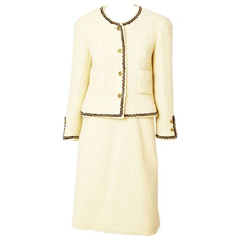 chanel boucle suit|classic Chanel suits for women.